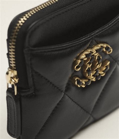 chanel portemonnee roze|Chanel 19 zipped coin purse .